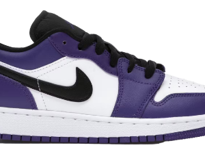 Jordan 1 Low Court Purple White (GS)